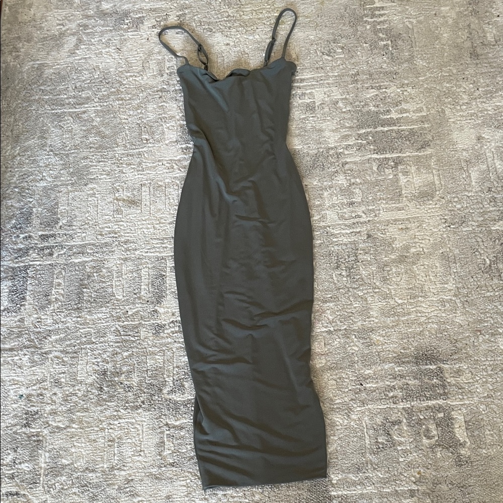 Nookie Strapless Charcoal Dress
